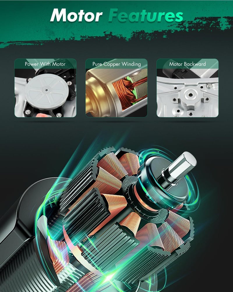 SCITOO منظم نافذة كهربائية جانبية أمامية يسار مع محرك بديل لسيارة هوندا سيفيك 2006-2011، استبدال# 748-476 - Image 4